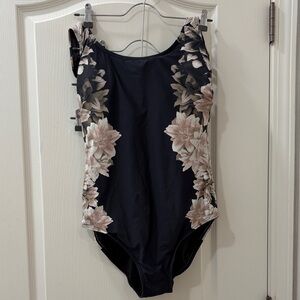 Calvin Klein Black Scoop One-Piece Swimsuit